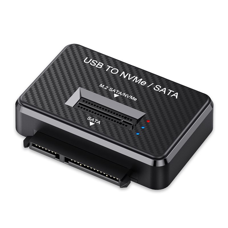 External Ssd - L77A M.2 เครื่องอ่านโซลิดสเตตไดรฟ์ NVMe/SATA 2-in-1 ด็อคภายนอกแบบ