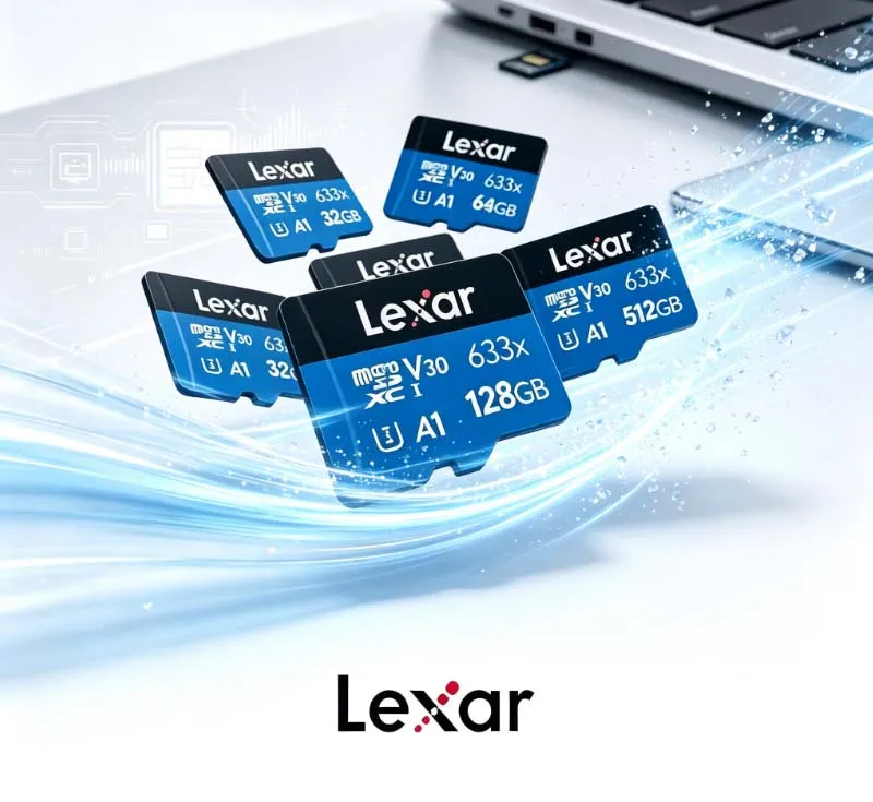 Memory Card Ssd - การ์ดหน่วยความจำประสิทธิภาพสูง Lexar 633x ซีรีส์ BLUE MicroSDHC