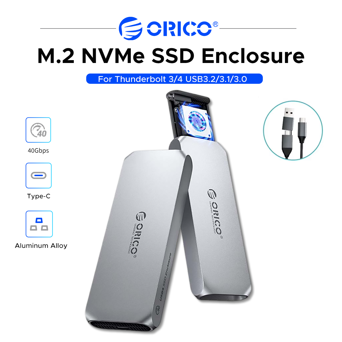 Usb4 40Gbps External Ssd 8Tb - ORICO กล่องใส่ SSD M.2 NVMe แบบ