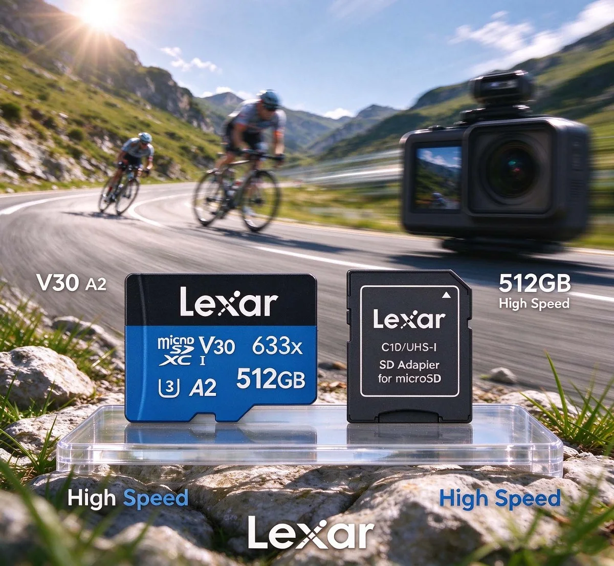 Memory Card Ssd - การ์ดหน่วยความจำ Lexar BLUE Series 633x ความเร็วสูง