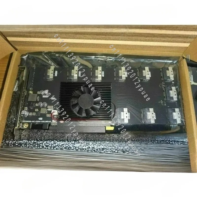 Nvme Ssd - PEX88096 การ์ดขยาย PCIe 4.0, ตัวขยาย 10×SFF-8654