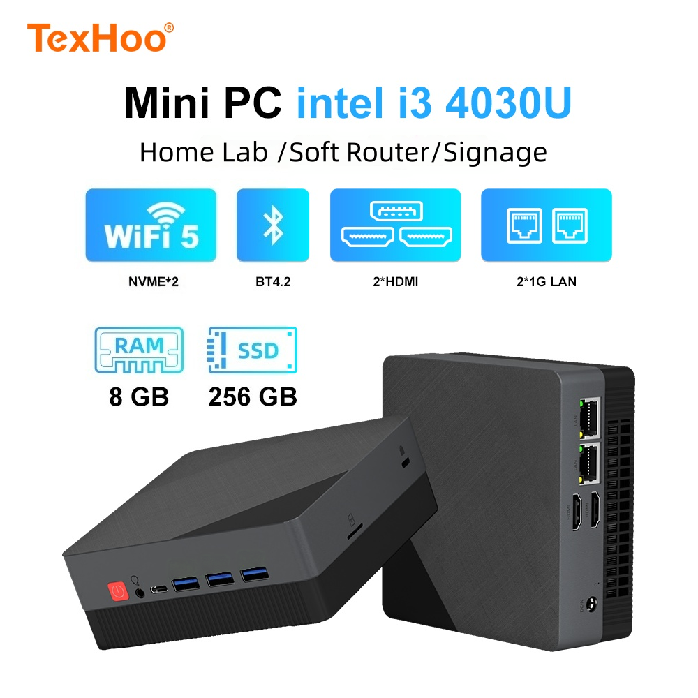Texhoo มินิพีซี Intel Core I3  - Memory Card Ssd บทวิจารณ์และราคา