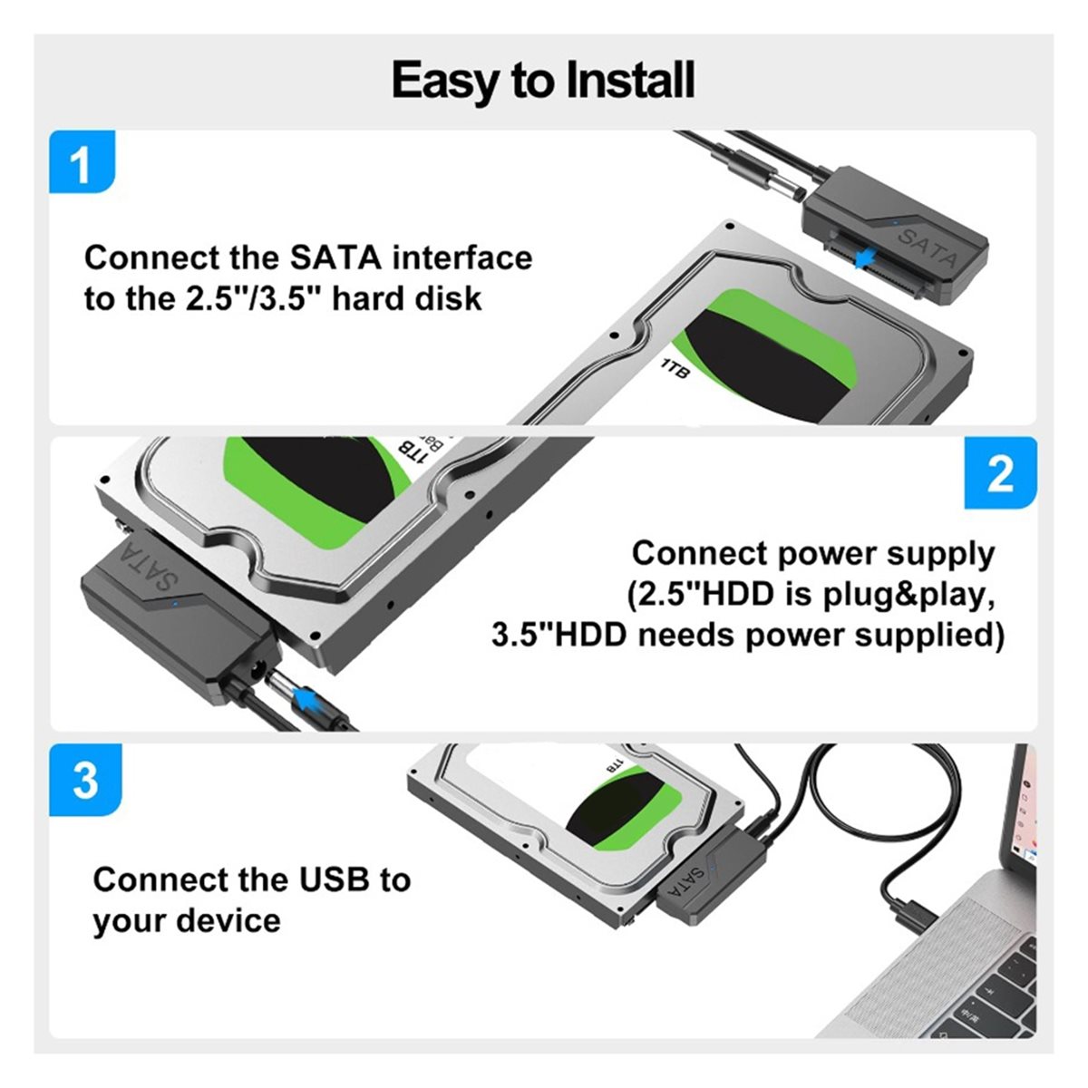 สายอะแดปเตอร์ SWXF SATA เป็น U - External Ssd บทวิจารณ์และราคา