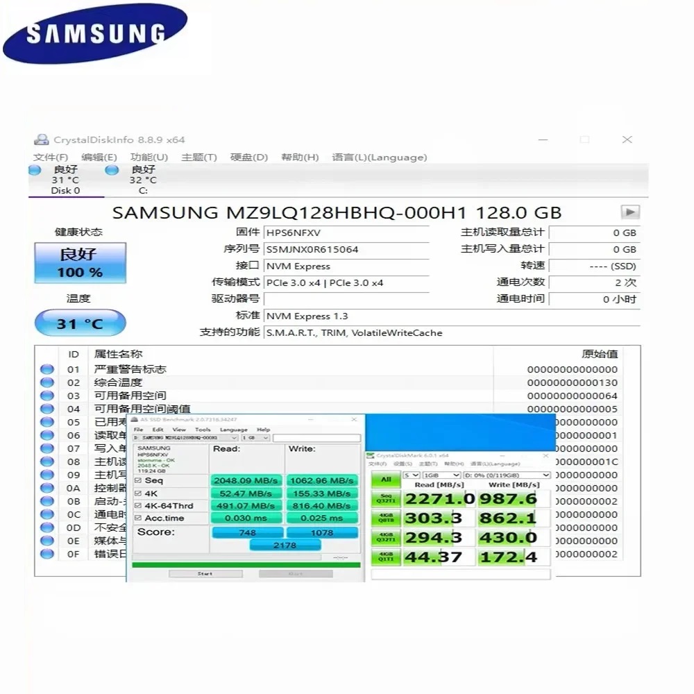 Samsung M.2 2230 SSD PM991a 1T - Samsung Ssd บทวิจารณ์และราคา